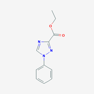 molecular formula C11H11N3O2 B179898 ethyl 1-phenyl-1H-1,2,4-triazole-3-carboxylate CAS No. 1019-95-0