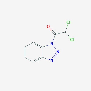 molecular formula C8H5Cl2N3O B179906 1H-Benzotriazole, 1-(dichloroacetyl)-(9CI) CAS No. 198067-01-5