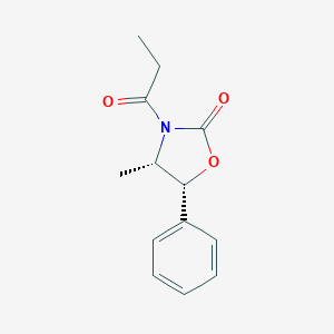molecular formula C13H15NO3 B179923 (4S,5R)-4-Methyl-5-phenyl-3-propionyl-2-oxazolidinone CAS No. 143654-01-7