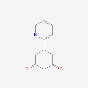 B179926 5-Pyridin-2-ylcyclohexane-1,3-dione CAS No. 144128-79-0