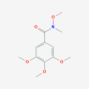 molecular formula C12H17NO5 B179942 N,3,4,5-tetramethoxy-N-methylbenzamide CAS No. 118779-14-9