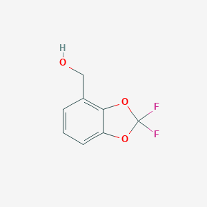 molecular formula C8H6F2O3 B179951 4-Hydroxymethyl-2,2-difluoro-1,3-benzodioxole CAS No. 157437-25-7