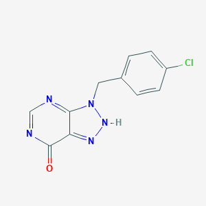 molecular formula C11H8ClN5O B180003 3-(4-氯苄基)-3H-[1,2,3]三唑并[4,5-d]嘧啶-7-醇 CAS No. 132269-53-5