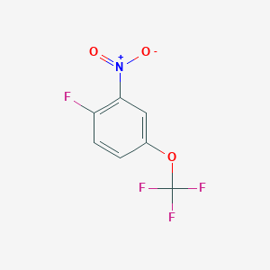 molecular formula C7H3F4NO3 B180008 1-Fluoro-2-nitro-4-(trifluoromethoxy)benzene CAS No. 124170-06-5