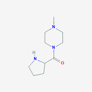 molecular formula C10H19N3O B180016 1-Methyl-4-(pyrrolidin-2-ylcarbonyl)piperazine CAS No. 116818-82-7