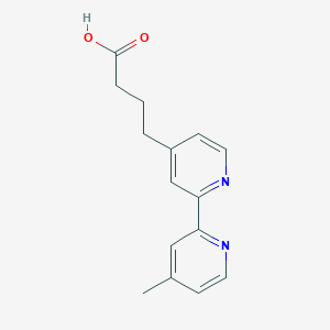 molecular formula C15H16N2O2 B180020 4-(4'-甲基-[2,2'-联吡啶]-4-基)丁酸 CAS No. 114527-28-5