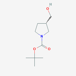 molecular formula C10H19NO3 B180022 (S)-tert-butyl 3-(hydroxymethyl)pyrrolidine-1-carboxylate CAS No. 199174-24-8