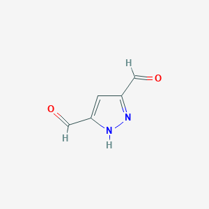 molecular formula C5H4N2O2 B180031 1h-Pyrazole-3,5-dicarbaldehyde CAS No. 148832-75-1