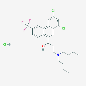 molecular formula C26H31Cl3F3NO B180033 Halofantrine hydrochloride CAS No. 106927-11-1