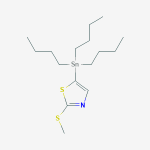 molecular formula C16H31NS2Sn B180042 2-(甲硫基)-5-(三丁基锡基)噻唑 CAS No. 157025-34-8