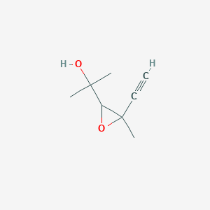 molecular formula C8H12O2 B180043 2-(3-Ethynyl-3-methyloxiran-2-yl)propan-2-ol CAS No. 197307-17-8