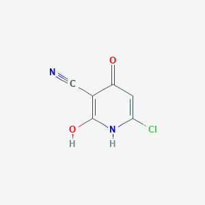 B180062 6-Chloro-2-hydroxy-4-oxo-1H-pyridine-3-carbonitrile CAS No. 19867-18-6