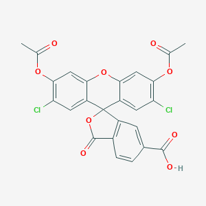 B180066 3',6'-Diacetyloxy-2',7'-dichloro-1-oxospiro[2-benzofuran-3,9'-xanthene]-5-carboxylic acid CAS No. 144489-10-1