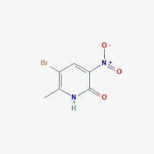 B180068 5-Bromo-6-methyl-3-nitropyridin-2-ol CAS No. 186413-74-1