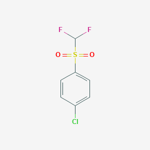 molecular formula C7H5ClF2O2S B180084 1-氯-4-(二氟甲磺酰)苯 CAS No. 2488-53-1