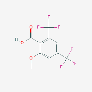 molecular formula C10H6F6O3 B180096 2-甲氧基-4,6-双(三氟甲基)苯甲酸 CAS No. 180134-15-0