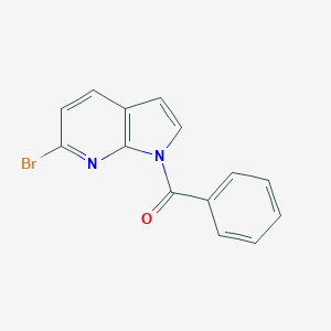 molecular formula C14H9BrN2O B180108 1-苯甲酰-6-溴-7-氮杂吲哚 CAS No. 143468-12-6