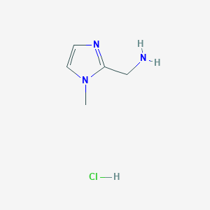 molecular formula C5H10ClN3 B180133 (1-甲基-1H-咪唑-2-基)甲胺盐酸盐 CAS No. 161493-94-3