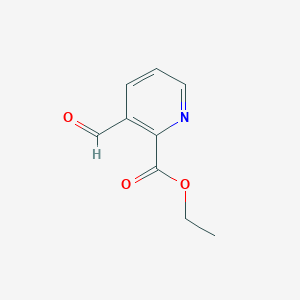 molecular formula C9H9NO3 B180153 3-甲酰基吡啶-2-甲酸乙酯 CAS No. 159755-62-1