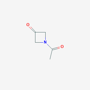 molecular formula C5H7NO2 B180198 1-乙酰基氮杂环丁-3-酮 CAS No. 179894-05-4