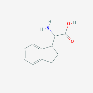 molecular formula C11H13NO2 B180260 2-氨基-2-(2,3-二氢-1H-茚-1-基)乙酸 CAS No. 179185-78-5