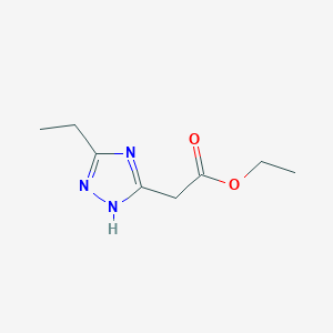 B180262 ethyl 2-(3-ethyl-1H-1,2,4-triazol-5-yl)acetate CAS No. 100187-11-9