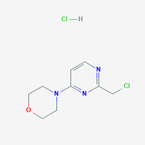 B180263 4-(2-(Chloromethyl)pyrimidin-4-yl)morpholine hydrochloride CAS No. 118779-76-3