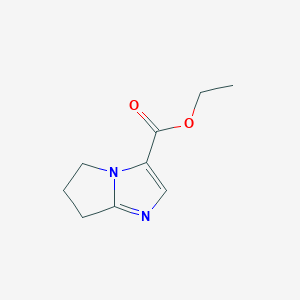 B180269 ethyl 6,7-dihydro-5H-pyrrolo[1,2-a]imidazole-3-carboxylate CAS No. 163000-06-4