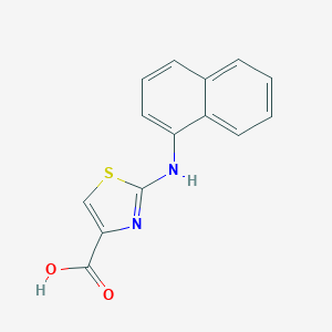 B180289 2-(Naphthalen-1-ylamino)-1,3-thiazole-4-carboxylic acid CAS No. 165682-87-1