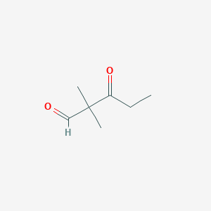 molecular formula C7H12O2 B180299 2,2-二甲基-3-氧代戊醛 CAS No. 106921-60-2