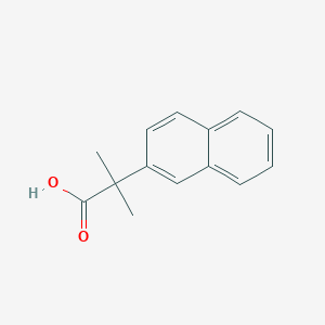 molecular formula C14H14O2 B180305 2-Methyl-2-(naphthalen-2-yl)propanoic acid CAS No. 13365-41-8