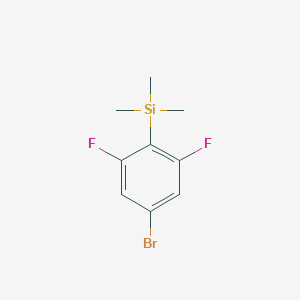 molecular formula C9H11BrF2Si B180307 (4-溴-2,6-二氟苯基)三甲基硅烷 CAS No. 184910-20-1