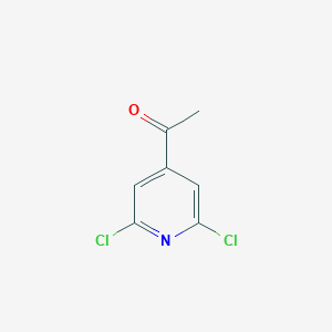 molecular formula C7H5Cl2NO B180333 1-(2,6-二氯吡啶-4-基)乙酮 CAS No. 185319-20-4