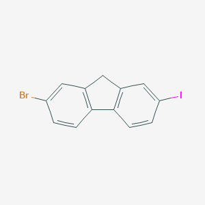 molecular formula C13H8BrI B180350 2-Bromo-7-iodo-9H-fluorene CAS No. 123348-27-6
