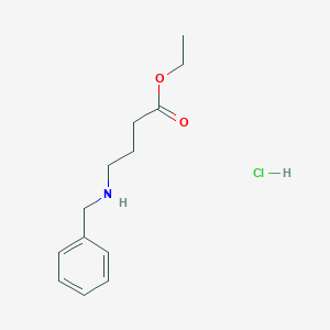 molecular formula C13H20ClNO2 B180390 Ethyl 4-(benzylamino)butanoate hydrochloride CAS No. 1212-58-4