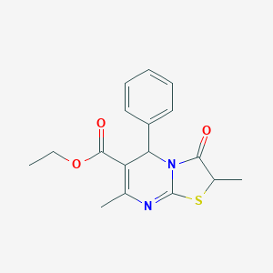 ethyl 2,7-dimethyl-3-oxo-5-phenyl-2,3-dihydro-5H-[1,3]thiazolo[3,2-a]pyrimidine-6-carboxylate