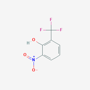 molecular formula C7H4F3NO3 B180416 2-Nitro-6-(trifluoromethyl)phenol CAS No. 1548-62-5