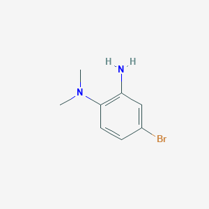 molecular formula C8H11BrN2 B180423 4-bromo-1-N,1-N-dimethylbenzene-1,2-diamine CAS No. 183251-89-0