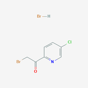 molecular formula C7H6Br2ClNO B180430 2-Bromo-1-(5-chloropyridin-2-yl)ethanone hydrobromide CAS No. 145905-09-5