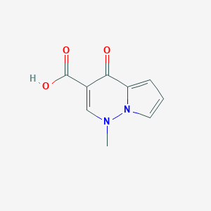 molecular formula C9H8N2O3 B180454 1,4-Dihydro-1-methyl-4-oxopyrrolo[1,2-B]pyridazine-3-carboxylic acid CAS No. 156335-31-8