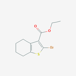 molecular formula C11H13BrO2S B180468 Ethyl 2-bromo-4,5,6,7-tetrahydrobenzo[b]thiophene-3-carboxylate CAS No. 150108-66-0
