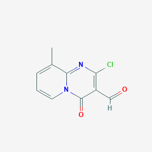 molecular formula C10H7ClN2O2 B180478 2-Chloro-9-methyl-4-oxo-4H-pyrido[1,2-a]pyrimidine-3-carbaldehyde CAS No. 17326-27-1