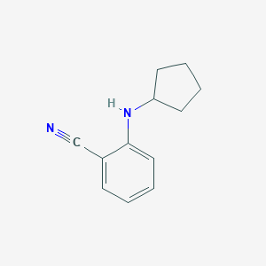 molecular formula C12H14N2 B180491 2-(环戊基氨基)苯甲腈 CAS No. 173316-38-6