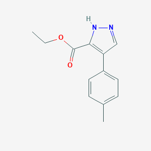B180496 4-(4-methylphenyl)-1H-Pyrazole-3-carboxylic acid ethyl ester CAS No. 187159-25-7