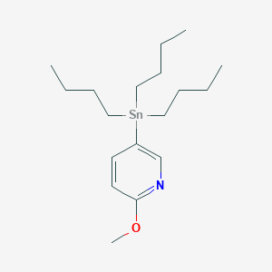 molecular formula C18H33NOSn B180499 2-Methoxy-5-(tributylstannyl)pyridine CAS No. 164014-93-1