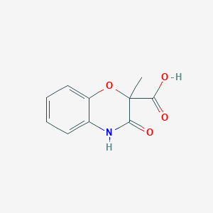 molecular formula C10H9NO4 B180501 2-Methyl-3-oxo-3,4-dihydro-2H-1,4-benzoxazine-2-carboxylic acid CAS No. 154365-40-9