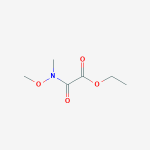 molecular formula C6H11NO4 B180504 2-(N-甲氧基-N-甲基氨基)-2-氧代乙酸乙酯 CAS No. 139507-52-1