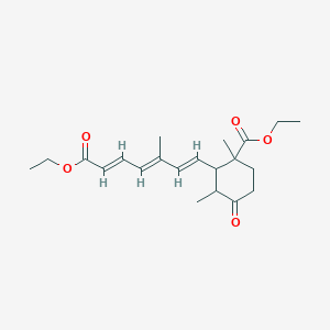 B018051 ethyl 2-[(1E,3E,5E)-7-ethoxy-3-methyl-7-oxohepta-1,3,5-trienyl]-1,3-dimethyl-4-oxocyclohexane-1-carboxylate CAS No. 104544-35-6