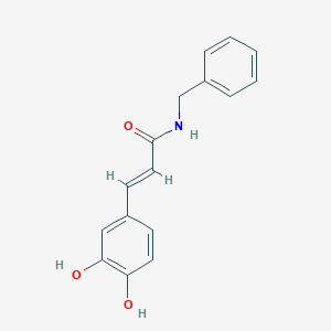 molecular formula C16H15NO3 B180524 (E)-N-Benzyl-3-(3,4-dihydroxyphenyl)propenamide CAS No. 100668-10-8