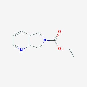 molecular formula C10H12N2O2 B180525 5H-吡咯并[3,4-b]吡啶-6(7H)-羧酸乙酯 CAS No. 147740-01-0